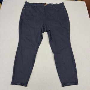 Judy Blue Garment Dyed Skinny Jeans Navy Blue Stretch Denim JB88791C Womens 24W